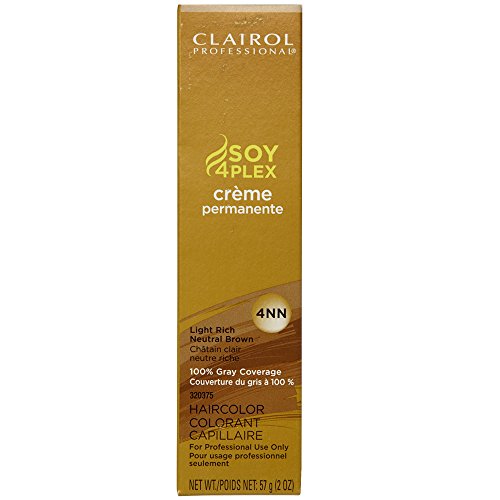 Clairol Professional Pro Creme, 4NN Light Rich Neutral Brown, 2 O...