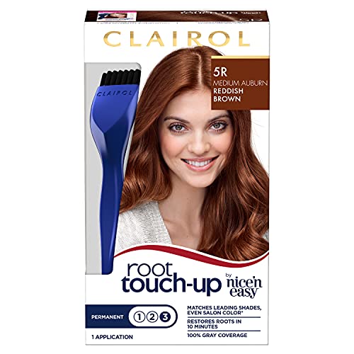 Clairol Root Touch-Up by Nicen Easy Permanent Hair Dye, 5R Mediu...