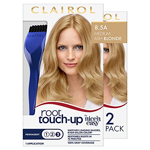 Clairol Root Touch-Up by Nicen Easy Permanent Hair Dye, 8.5A Med...