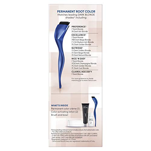 Clairol Root Touch-Up Permanent Hair Dye, 7 Dark Blonde Hair Colo...