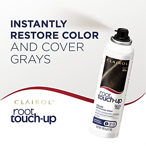 Clairol Root Touch-Up Temporary Spray, Dark Brown Hair Color, 1 C...