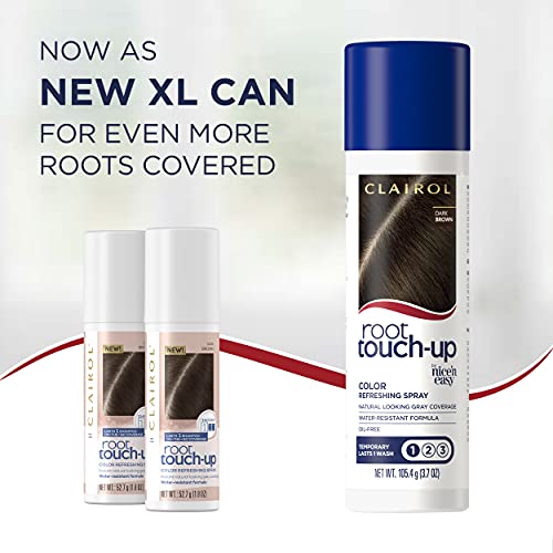 Clairol Root Touch-Up Temporary Spray, Dark Brown Hair Color, 1 C...