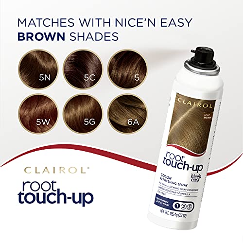 Clairol Root Touch-Up Temporary Spray, Light Brown Hair Color, 2 ...