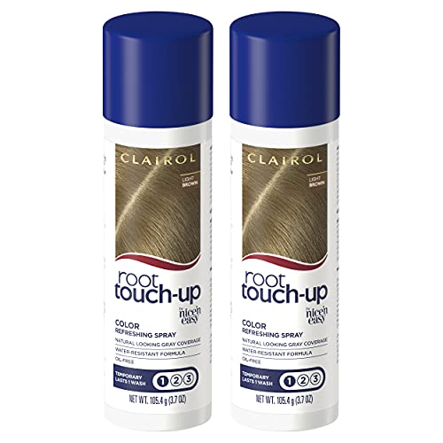 Clairol Root Touch-Up Temporary Spray, Light Brown Hair Color, 2 ...