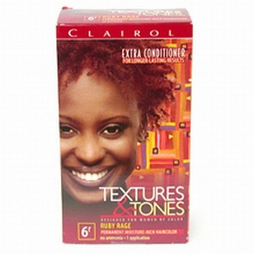 Clairol Textures & Tones Hair Color - #6r Ruby Rage Kit Pack of 2