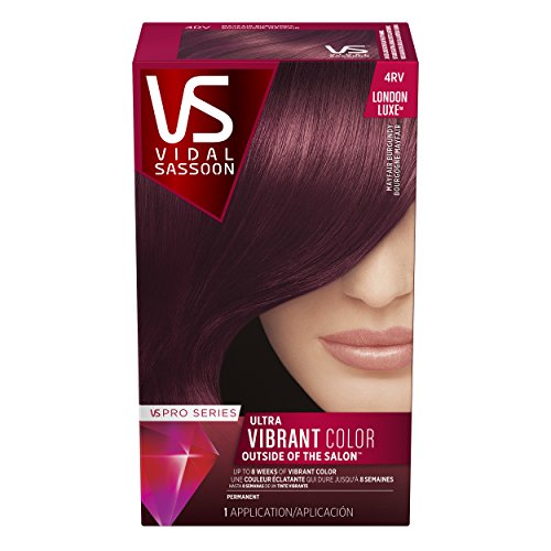 Vidal Sassoon Pro Series London Luxe Hair Color Kit, 4RV Mayfair ...