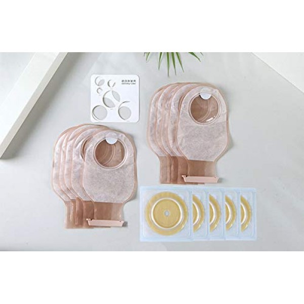 Colostomy Bags Ostomy Supplies Two Piece Drainable Pouches for Co...
