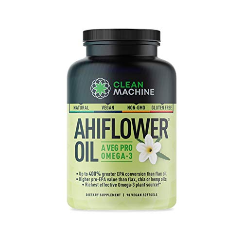 Ahiflower Oil - Award Winning Vegan Omega 3 - Plant Based Omega 4...