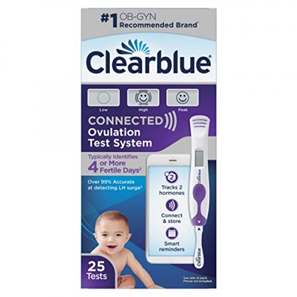 Clearblue Connected Ovulation Test System Featuring Bluetooth con...