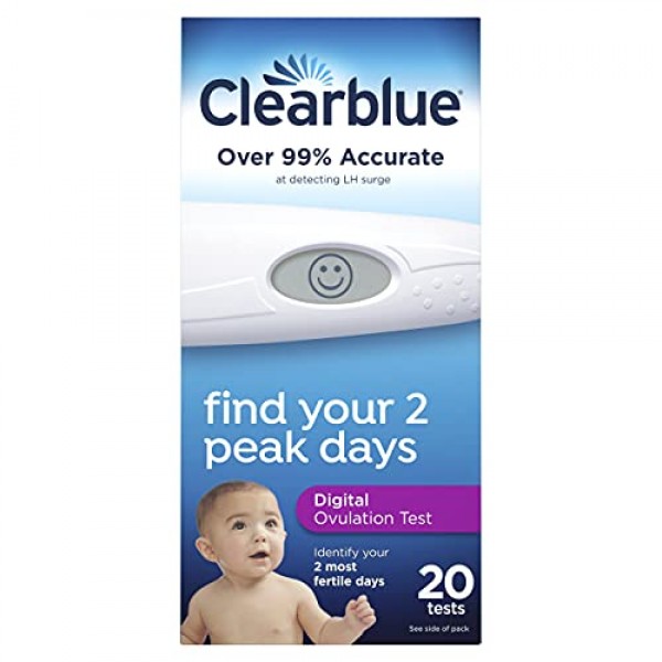 Clearblue Digital Ovulation Predictor Kit, featuring Ovulation Te...