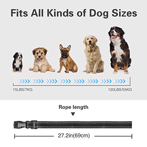 Dog Bark Collar, No Barking Shock Collar Anti Bark Rechargeable D...