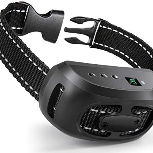 Dog Bark Collar, No Barking Shock Collar Anti Bark Rechargeable D...