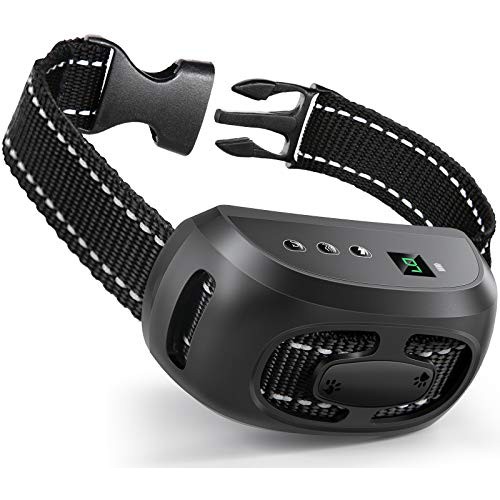 Dog Bark Collar, No Barking Shock Collar Anti Bark Rechargeable D...