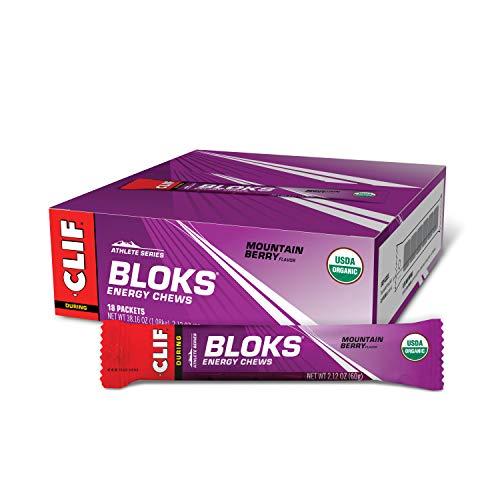 Clif BLOKS - Energy Chews - Mountain Berry - Non-GMO - Plant Base...