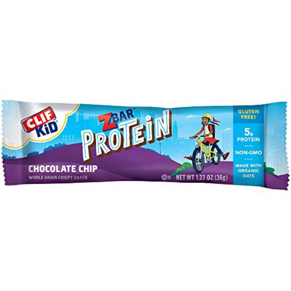 Clif Kid ZBAR - Protein Granola Bars - Chocolate Chip - Non-GMO -...