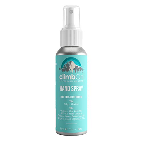 climbOn Hand Spray Waterless Cleaner - Essential Oil Hand Sanitiz...