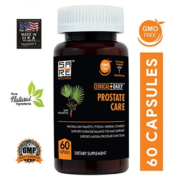 Saw Palmetto Prostate Supplement. Non GMO Superfood Complex with ...