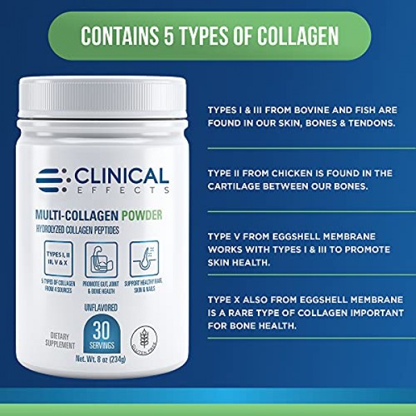 Clinical Effects: Multi-Collagen Powder - Collagen Dietary Supple...