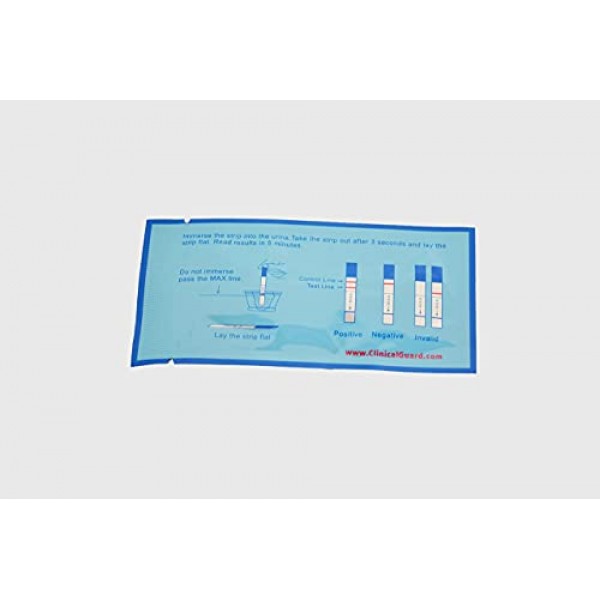 ClinicalGuard HCG Pregnancy Test Strips Individually-Sealed, Pa...