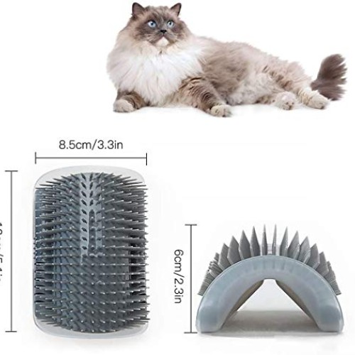 CLKHOWL Cat Self Cleaning, 4 Pack Cat Wall Corner Cleaning Brush ...