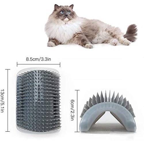 CLKHOWL Cat Self Cleaning, 4 Pack Cat Wall Corner Cleaning Brush ...