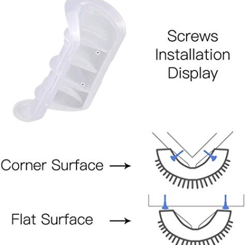 CLKHOWL Cat Self Cleaning, 4 Pack Cat Wall Corner Cleaning Brush ...