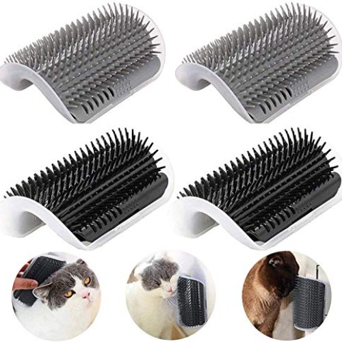 CLKHOWL Cat Self Cleaning, 4 Pack Cat Wall Corner Cleaning Brush ...