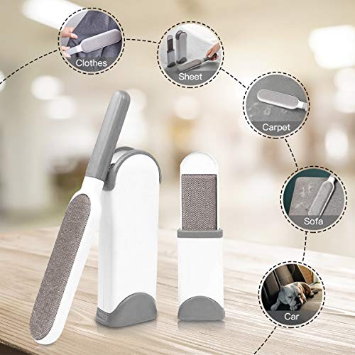 Pet Hair Remover Brush Double-Sided - Fur & Lint Removal Brush wi...