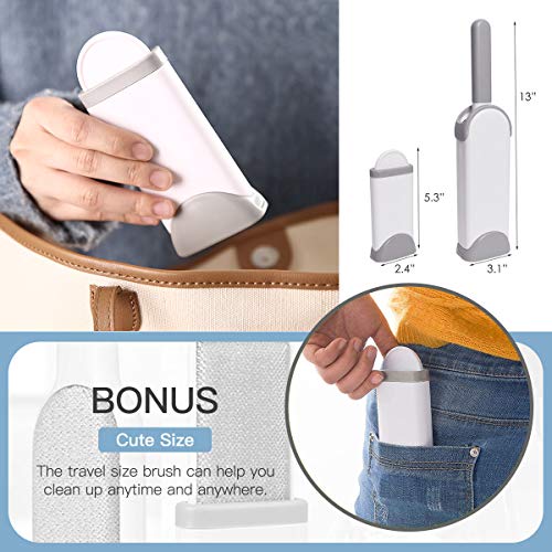 Pet Hair Remover Brush Double-Sided - Fur & Lint Removal Brush wi...