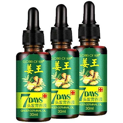 Ginger Germinal Oil 3 PACK,2020 Hair Growth Ginger Essential Oil ...