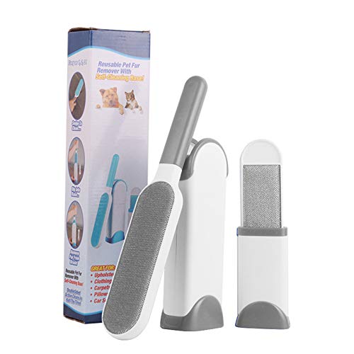 CNBPLS Pet Double Sided Hair Remover, Hair Remover with Self-Clea...
