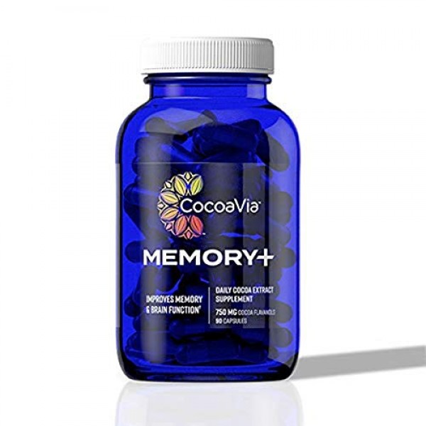 CocoaVia Memory+ Brain Supplement, Clinically Proven Memory and B...