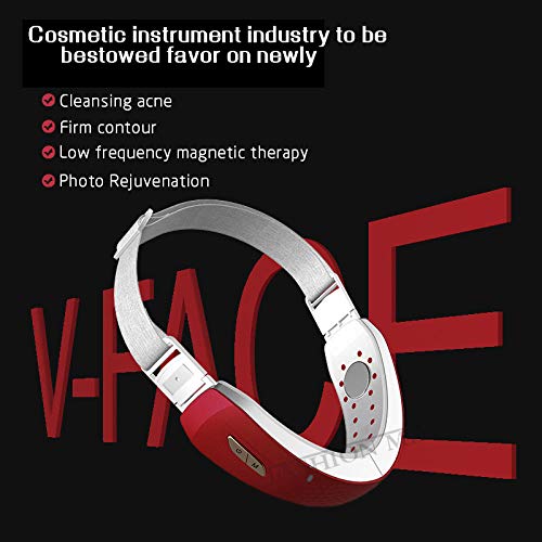 Double Chin Reducer Chin V-Line Up Lift Belt Machine Red Blue Led...