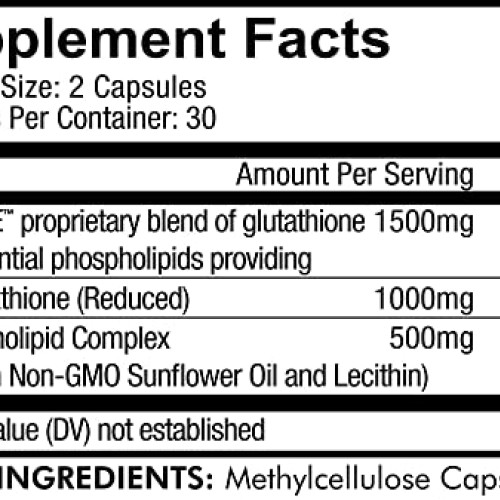 Codeage Liposomal Glutathione 1000 mg, GlutaONE Antioxidant Phosp...