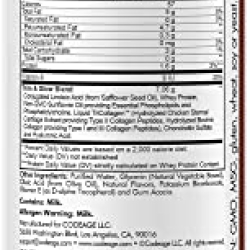 Codeage Liquid Collagen Supplement Chocolate Flavor, Beauty Trim ...