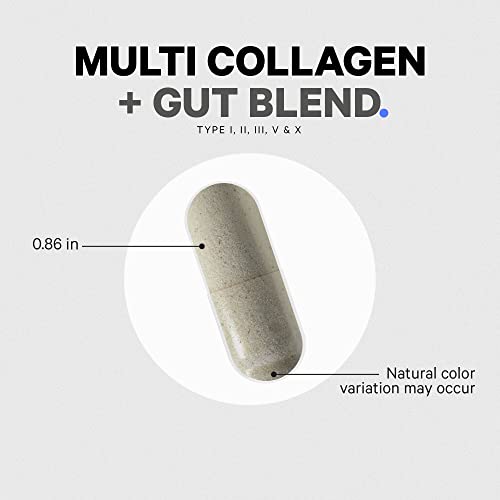 Codeage Multi Collagen + Gut Blend Supplement – Digestive Probiot...