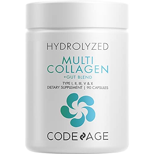 Codeage Multi Collagen + Gut Blend Supplement – Digestive Probiot...