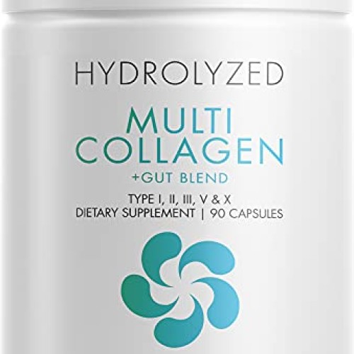Codeage Multi Collagen + Gut Blend Supplement – Digestive Probiot...