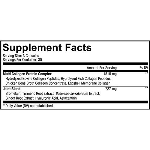 Codeage Multi Collagen Protein + Joint Blend, Astaxanthin, Bromel...