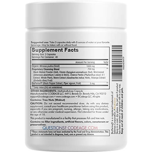 Codeage Organic Mimosa Pudica Seed Capsules - Mimosa Pudica Seeds...