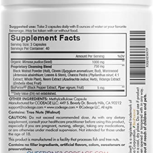 Codeage Organic Mimosa Pudica Seed Capsules - Mimosa Pudica Seeds...