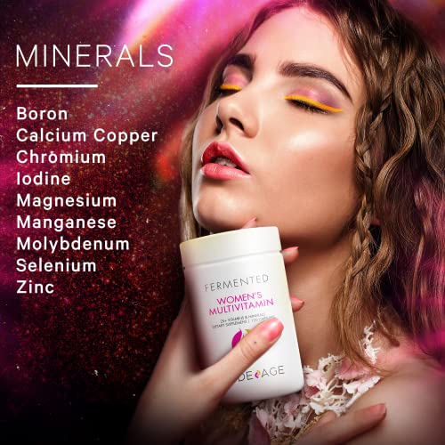 Codeage Women’s Daily Multivitamin, 25+ Vitamins & Minerals, Ferm...