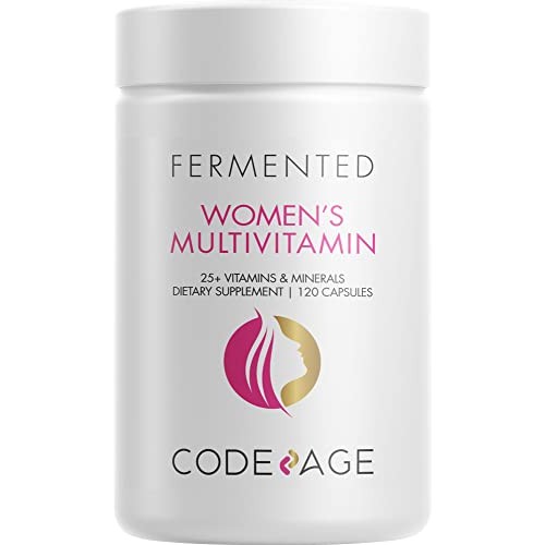 Codeage Women’s Daily Multivitamin, 25+ Vitamins & Minerals, Ferm...