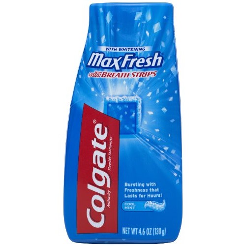 Colgate Max Fresh Liquid Toothpaste with Breath Strips, Cool Mint...
