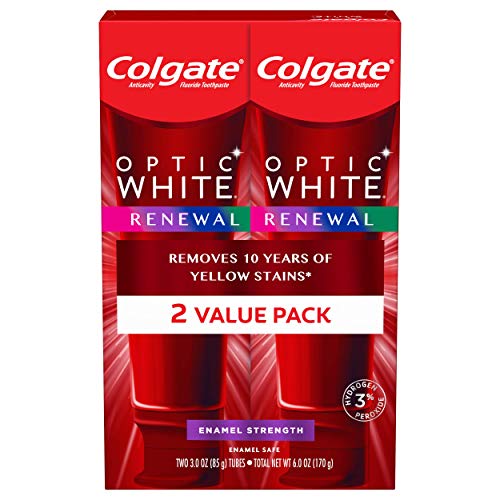 Colgate Optic White Renewal Teeth Whitening Toothpaste, Enamel St...