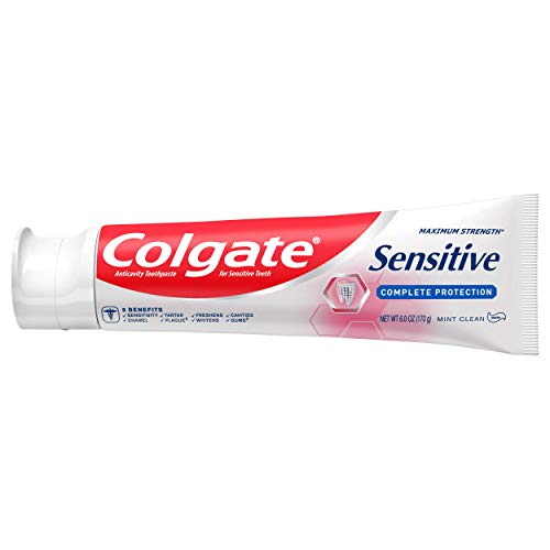 Colgate Sensitive Toothpaste, Complete Protection, Mint - 6 ounce...