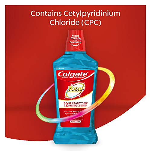 Colgate Total Pro-Shield Alcohol Free Mouthwash, Peppermint - 500...