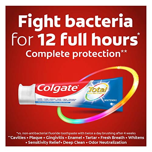 Colgate Total Toothpaste Whitening Gel, Whitening Mint, 2-Pack, 9...