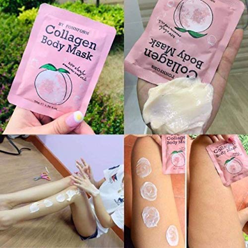 X2 Pack.Collagen Body mask Extra Whitening Helps Fade Scars • Red...