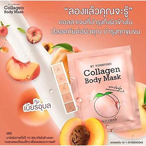 X2 Pack.Collagen Body mask Extra Whitening Helps Fade Scars • Red...